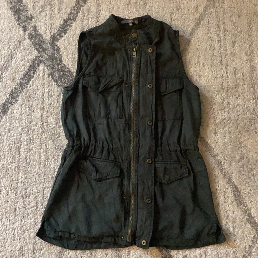 Olive sleeveless vest